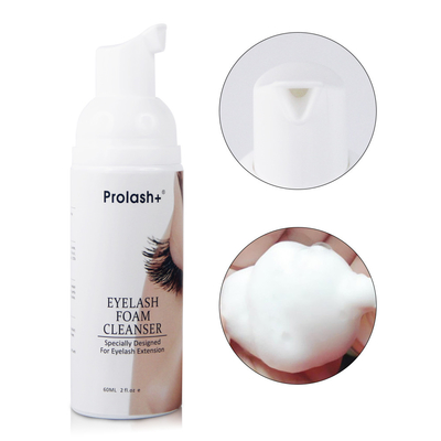 Geen irritatie Oogvelschuimreiniger, Lash Shampoo Oogvel Mousse, Foaming Wash Foam Pump 60ml