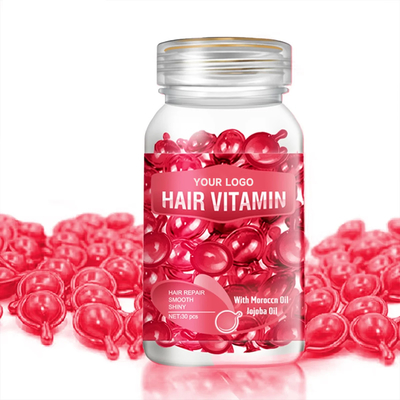 Marokkaanse Jojoba-olie met een aangepast logo Haarbehandeling Serum Capsule voor privélabel