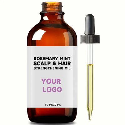 30 Essentiële oliën Extracten Rosemary Mint Scalp Haarversterkende olie voor aangepast logo