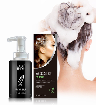 Klant aan te passen logo kruidenverfrissende haarherstel shampoo voor OEM ODM producten