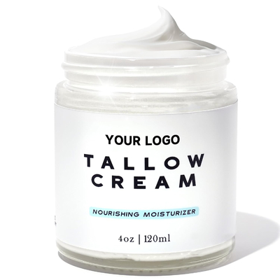 Gepersonaliseerd Grass Fed Beef Tallow Balsam Moisturizer Cream 100% Natuurlijke Lotion voor gevoelige huid