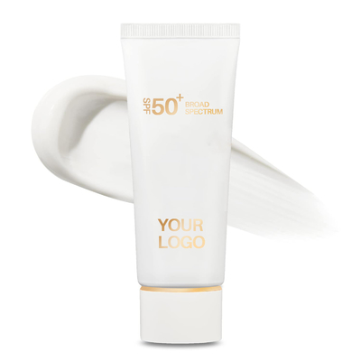 SPF 50 Zonnebrandcrème voor mannen Breed spectrum UVA/UVB-bescherming Lichtgewicht Geen witte giet