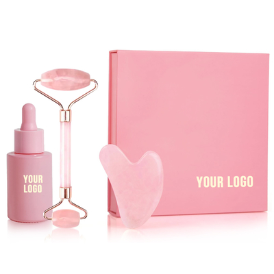 Custom Jade Roller Gua Sha Set Beauty Tools voor mannelijke huidverzorging Routine en Anti Aging