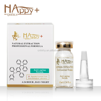 Biologisch anti-rimpelserum met hyaluronzuurbladeren Huid gloeiend en rimpelvrij