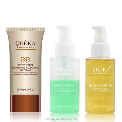 QBEKA Ferment Polypeptide Fading Serum Whitening Gold Facial Kit voor lifting effect