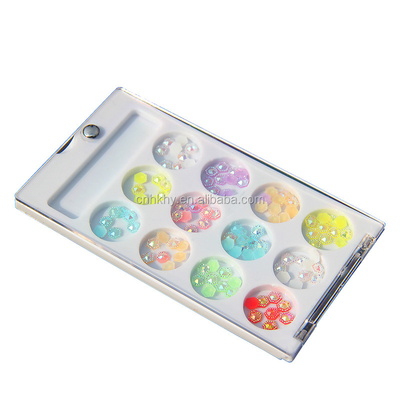 Nail Rhinestones L01 Flat Back Phone Decoration 3D Glitter Stones voor manicure gereedschap 45g