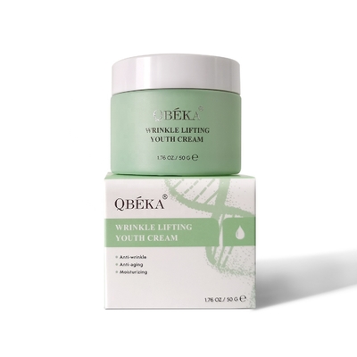 Kruidencrème tegen veroudering met groene thee en kruiden ingrediënten van QBEKA