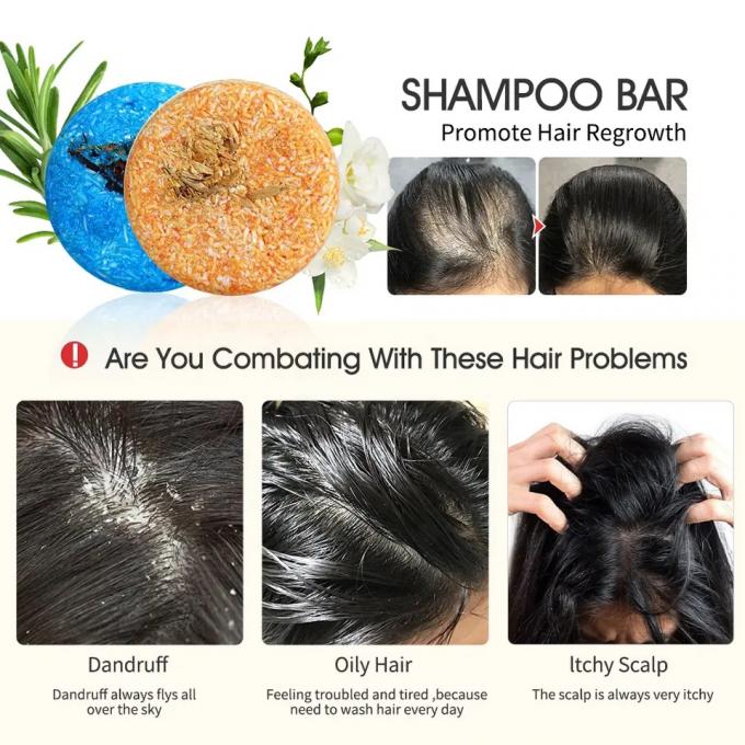 Biologische natuurlijke anti-haaruitval shampoo bar anti-verdunnende shampoo zeep OEM/ODM 0