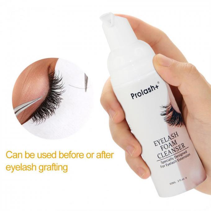 Geen irritatie Oogvelschuimreiniger, Lash Shampoo Oogvel Mousse, Foaming Wash Foam Pump 60ml 4