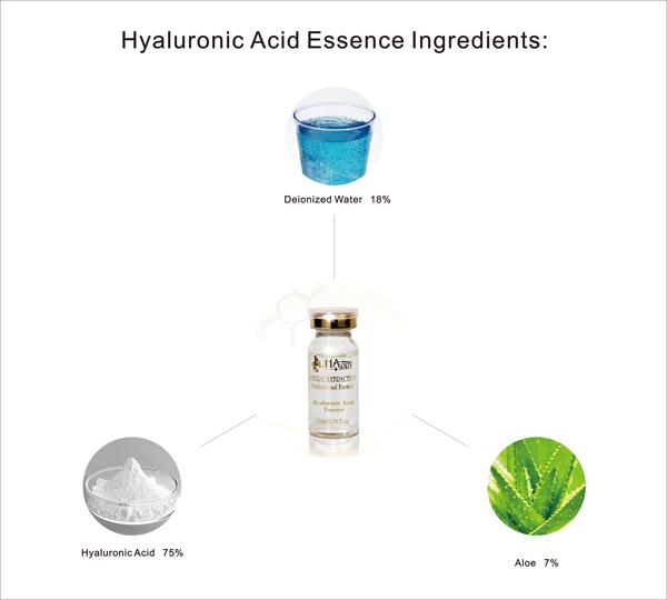 Hyaluronzuurserum van hoge kwaliteit, vitamine C-whitening anti-aging vochtinbrengende gezichtsoplossing 0