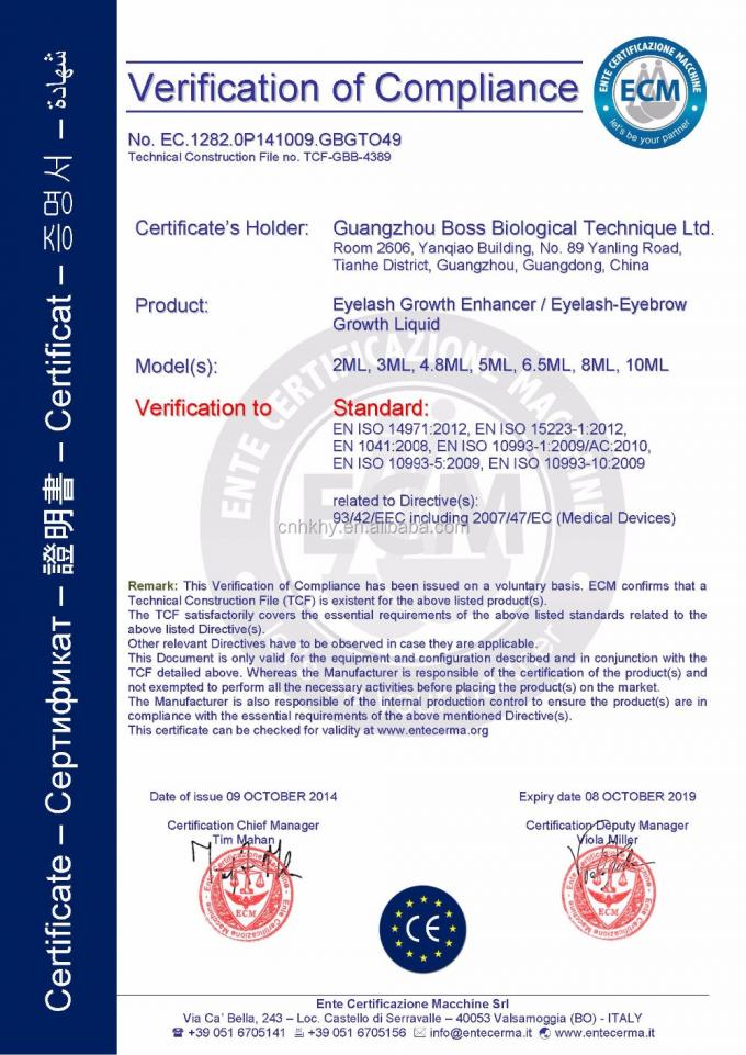 Custom Logo Bio-Enzyme EPM Enhancer voor snelle 3-5mm wimpers en wenkbrauwen groei in 7-15 dagen 3