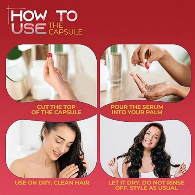 Marokkaanse Jojoba-olie met een aangepast logo Haarbehandeling Serum Capsule voor privélabel 2