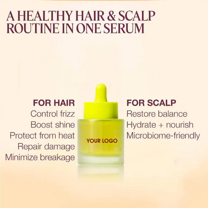 Sulfaatvrij schijnend anti-frizz serum voor Frizz Control Schadeherstel en rechttrekken 2