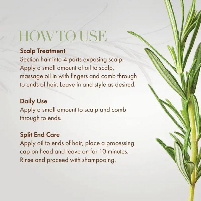 30 Essentiële oliën Extracten Rosemary Mint Scalp Haarversterkende olie voor aangepast logo 0