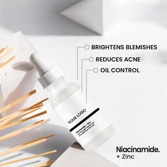 Zeg afscheid van de talg activiteit met Niacinamide Zink olie Acne Control Verhelderend Serum 1
