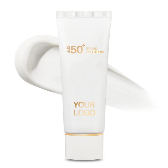SPF 50 Zonnebrandcrème voor mannen Breed spectrum UVA/UVB-bescherming Lichtgewicht Geen witte giet 0