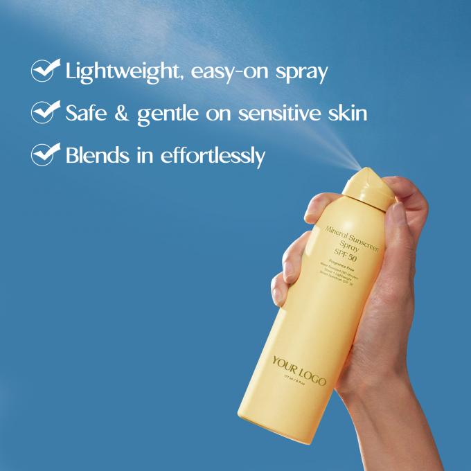 Private label SPF 50 zonnebrandcrème Spray Twin Pack Waterbestendige zonnebrandcrème Pack van 2 1