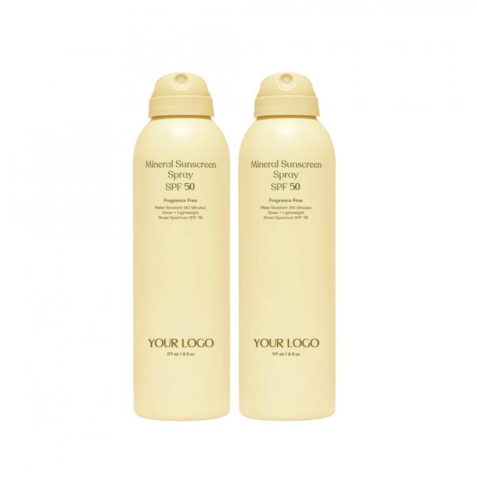 Private label SPF 50 zonnebrandcrème Spray Twin Pack Waterbestendige zonnebrandcrème Pack van 2 0