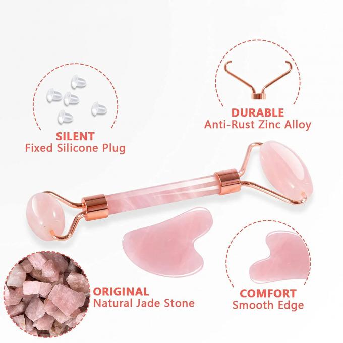 Custom Jade Roller Gua Sha Set Beauty Tools voor mannelijke huidverzorging Routine en Anti Aging 0