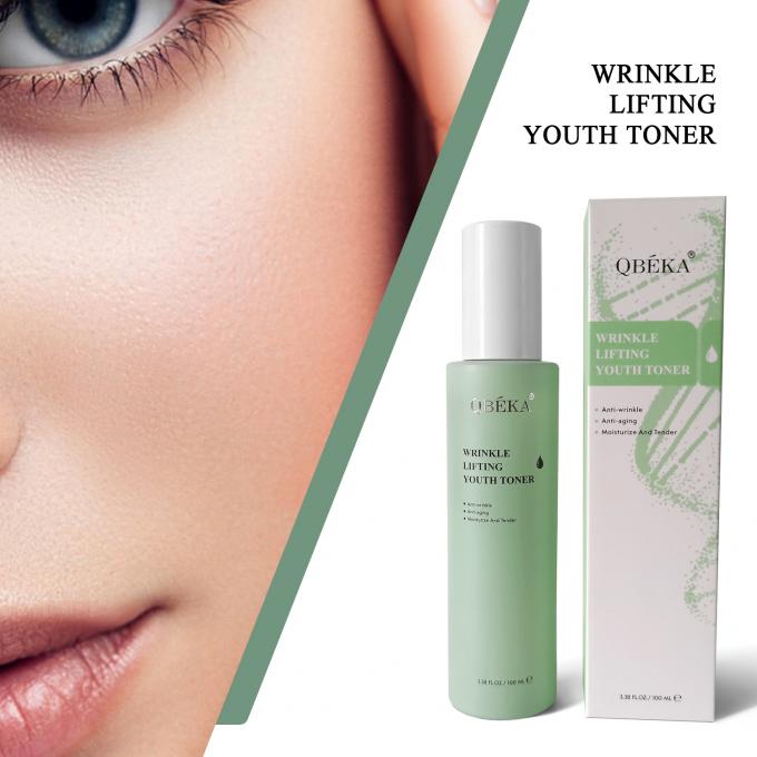 Vrouwelijke huidverzorgingsset OEM ODM Wrinkle Lifting Youth Toner met biologische ingrediënten 0