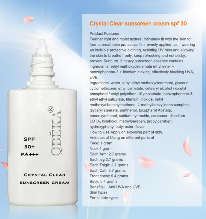 Panthenol geïnfuuseerd lichaam gezichtszonnecrème SPF 50 voor veilige en effectieve bescherming 2
