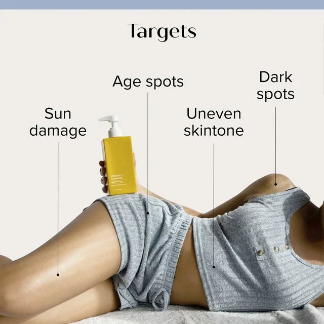 Persoonlijke vitamine C kurkuma crème lichaamslotion vochtinbrengende crème voor ongelijke huidskleur elke grootte 1