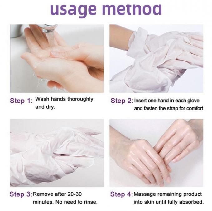 Regelmatige grootte Lavendel handmasker Exfolierend en hydraterend Aanpasbare plaatvorm 11