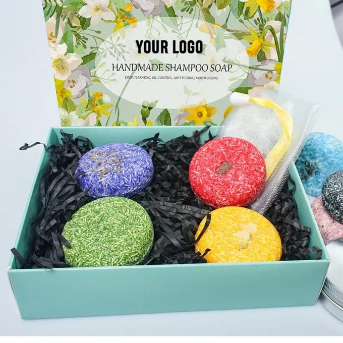 Gepersonaliseerde eigen merken Olijfolie Shampoo Bar met natuurlijke ingrediënten 1