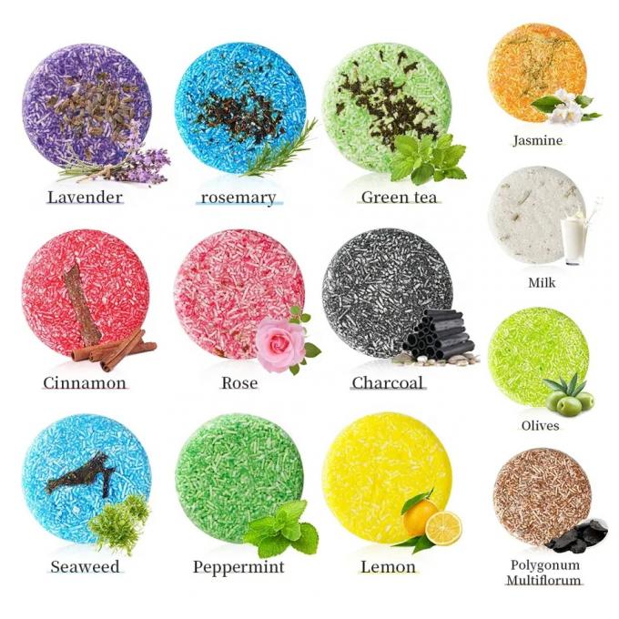 Gepersonaliseerde eigen merken Olijfolie Shampoo Bar met natuurlijke ingrediënten 2