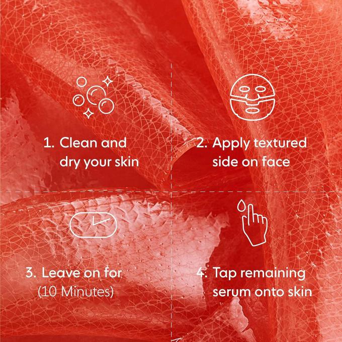 Verjongend Glow Hydrogel Gezichtsmasker Set met zonnebloemolie Variëteit 5 stuk 2