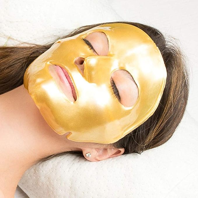 Biologisch 24K Gold Gezichtsmasker Voor Thuis Kalmerend Gel Aanpasbaar Collageen Crystal Beauty 3