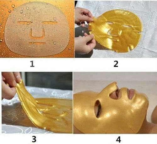 Biologisch 24K Gold Gezichtsmasker Voor Thuis Kalmerend Gel Aanpasbaar Collageen Crystal Beauty 8