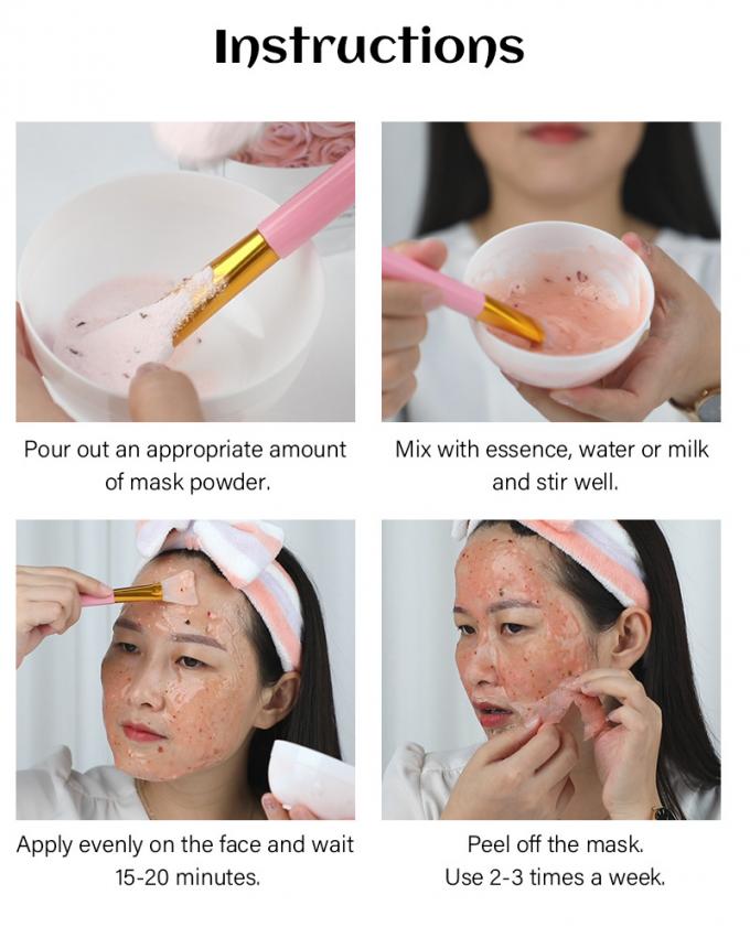 Gezichtsvergrendeling Anti-aging Hydraterende rozenblaadjes Gezichtsvergrendeling Poeder 3