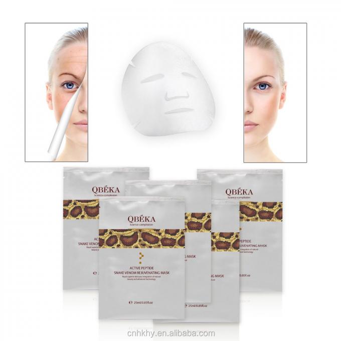 Witte anti-aging zacht poeder 24K Gold Gezichtsverzorging QBEKA Masksheet Peptiden Collageen Lifting Silk Ultra 0