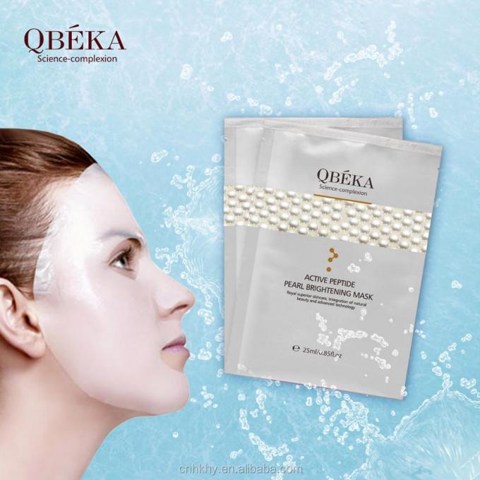QBEKA Actieve Peptide Pearl Whitening Brightening Mask 5 stuks/doos voor alle huidtypes 3