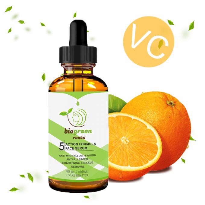 Normale grootte Biologische vitamine C Reinigende Blekende Anti sproeten Ampullen Hoeveelheid 1000 5