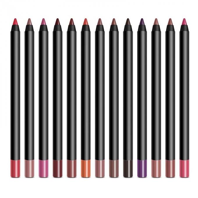 Chemische multifunctioneel oogletsel Lipliner en wenkbrauwenpotlood met verschillende kleuren 2