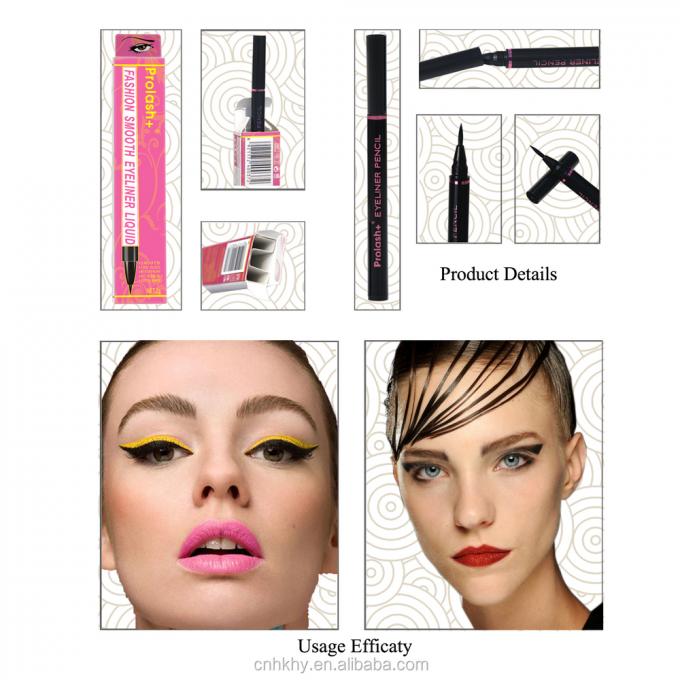 Waterdichte Eyeliner Langdurige Oog Make-up Pen Ultra-fijne Clip Liquid Zweet Resistent Tool 3