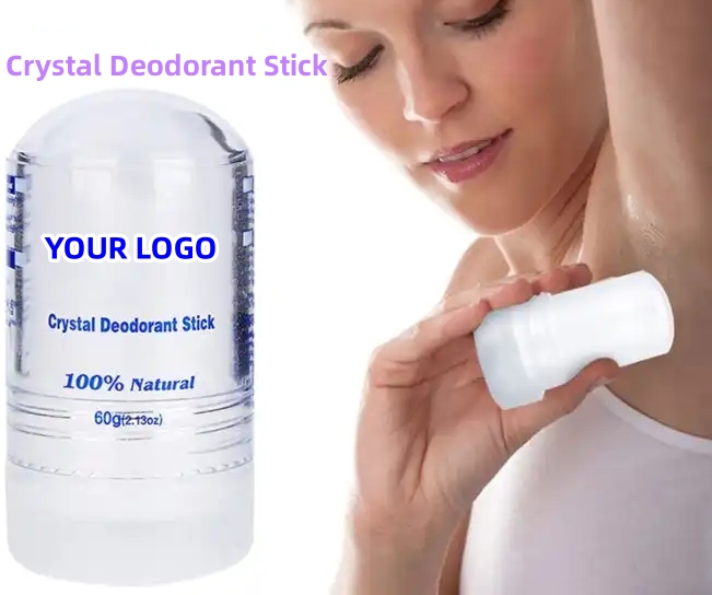 Op maat gemaakt geurende aluminium kristallen steen deodorant voor vrouwen langdurige geur balsem 8