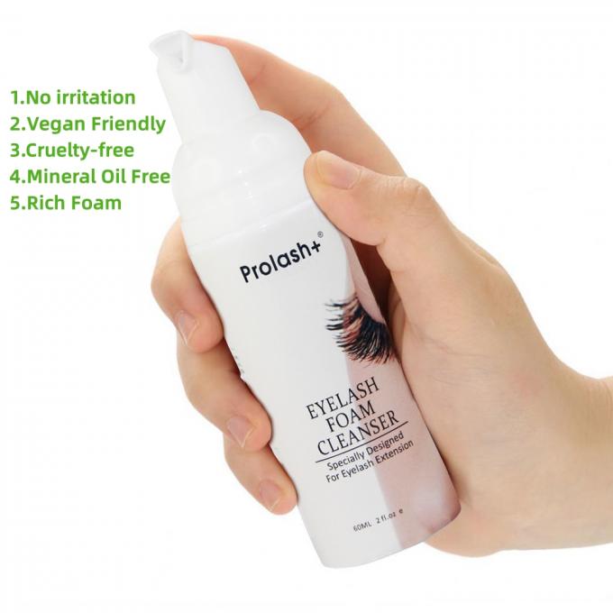 Custom Private Label Logo Lash Wash Reiniging Wrinkles Shampoo Product Vloeibare vorm voor het gezicht 1