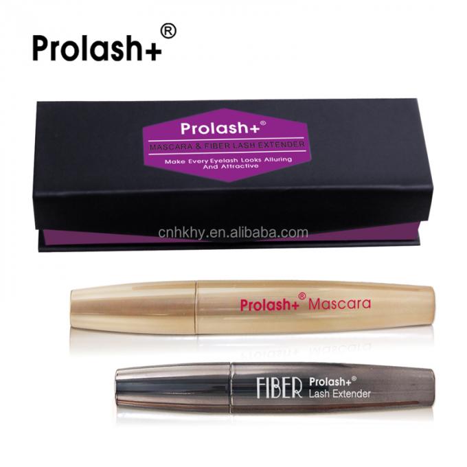 Prolash Mascara Fiber Lash Extender Semi Permanent Waterdicht Zwart Oogledenverlenging Kit 0