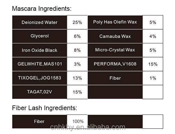 Prolash Mascara Fiber Lash Extender Semi Permanent Waterdicht Zwart Oogledenverlenging Kit 1