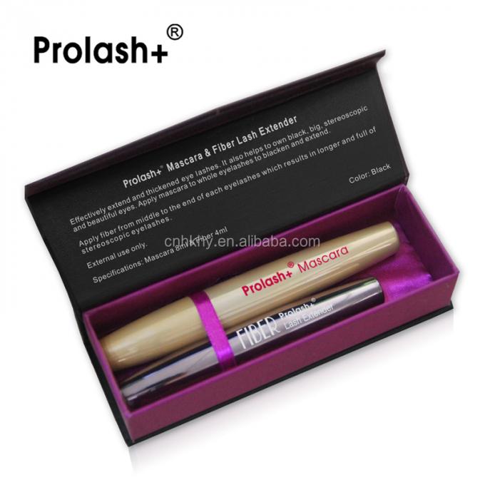 Prolash Mascara Fiber Lash Extender Semi Permanent Waterdicht Zwart Oogledenverlenging Kit 9