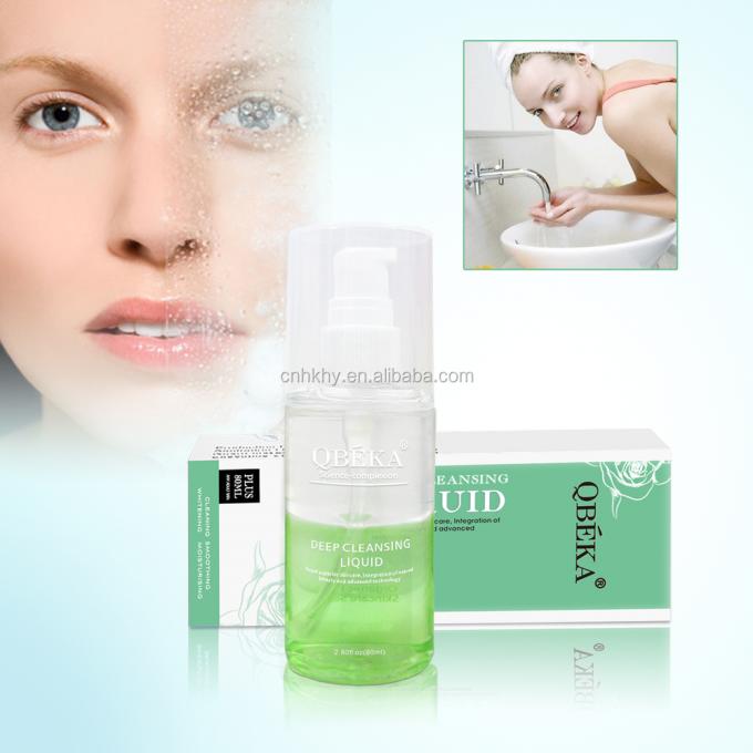 Vloeistofvorm Zacht Geen irritatie Gezichtsreiniging Vloeistof Gezichtswas Oog make-up verwijderderder 80 ml 0