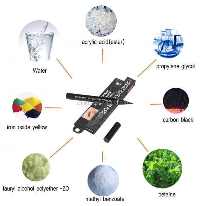 Chemisch ingrediënt Prolash Halal Eyeliner Liquid Eye Liner voor langdurig effect 1
