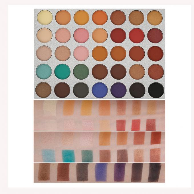 Glitter Metalen Gemengde Kleuren Oogschaduw Palet Elegant Satin Mat Mineraal Ingrediënt 0