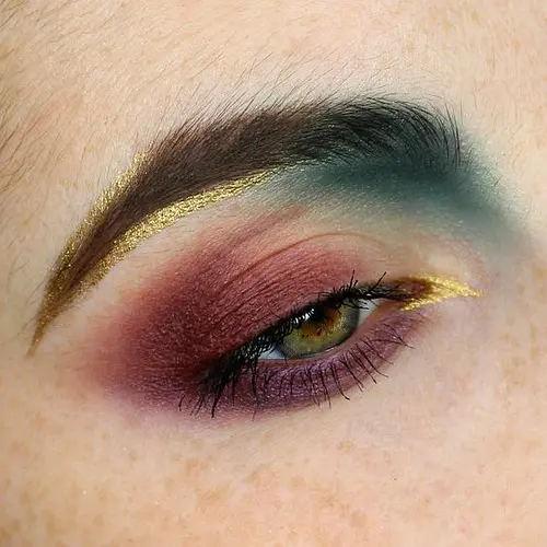 Glitter Metalen Gemengde Kleuren Oogschaduw Palet Elegant Satin Mat Mineraal Ingrediënt 3