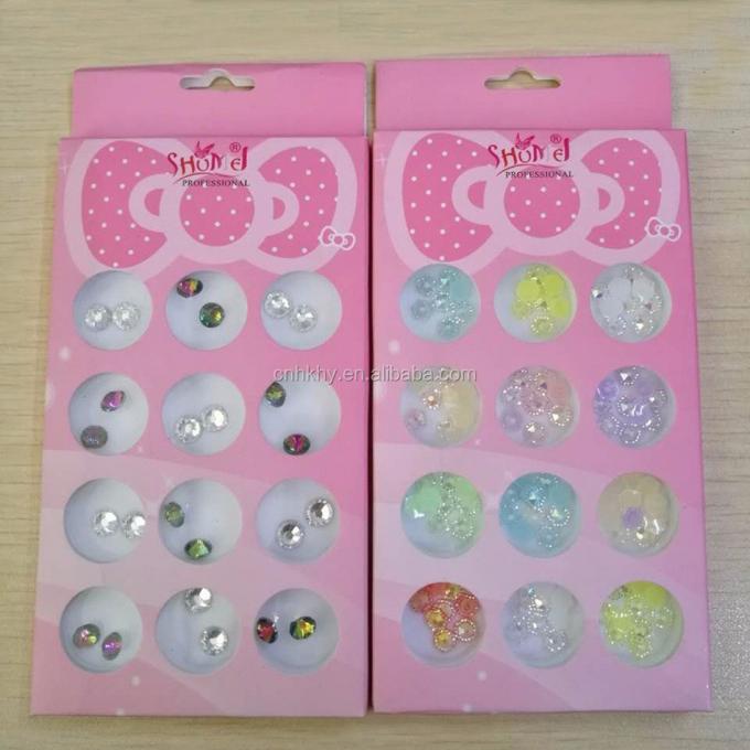 Nail Rhinestones L01 Flat Back Phone Decoration 3D Glitter Stones voor manicure gereedschap 45g 6