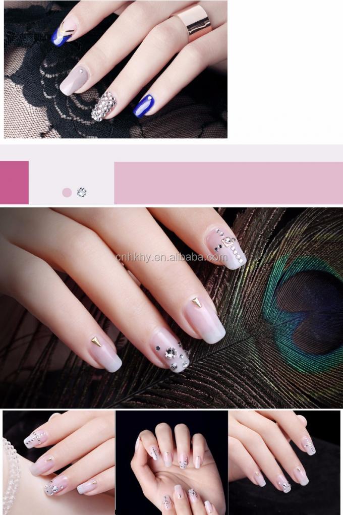 Nail Rhinestones L01 Flat Back Phone Decoration 3D Glitter Stones voor manicure gereedschap 45g 9