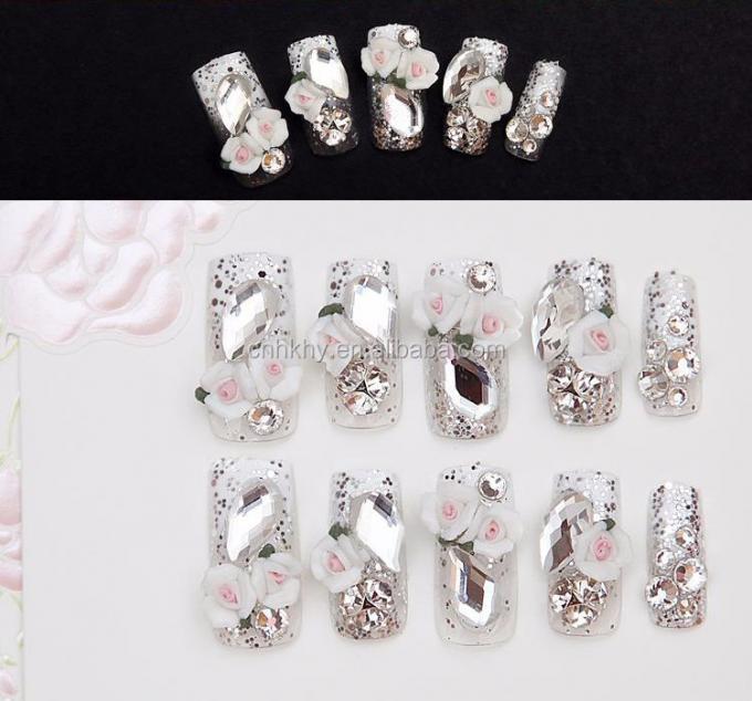 Nail Rhinestones L01 Flat Back Phone Decoration 3D Glitter Stones voor manicure gereedschap 45g 10